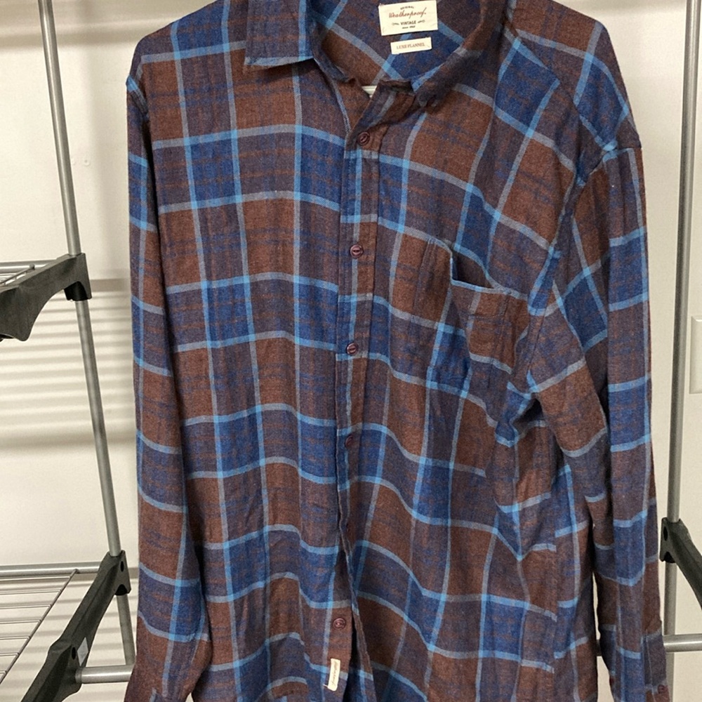 XL Westherproof vintage long sleeve flannel